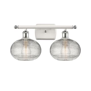 A thumbnail of the Innovations Lighting 516-2W-10-18 Ithaca Vanity White Polished Chrome / Clear Ithaca