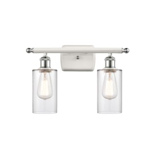 A thumbnail of the Innovations Lighting 516-2W-12-16 Clymer Vanity Clear / White and Polished Chrome