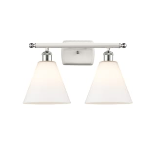 A thumbnail of the Innovations Lighting 516-2W-11-18 Berkshire Vanity White and Polished Chrome / Matte White