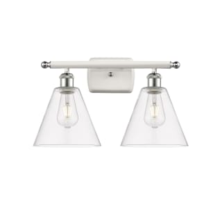 A thumbnail of the Innovations Lighting 516-2W-11-18 Berkshire Vanity White and Polished Chrome / Clear