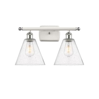 A thumbnail of the Innovations Lighting 516-2W-11-18 Berkshire Vanity White and Polished Chrome / Seedy