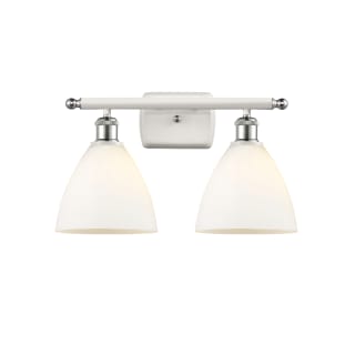 A thumbnail of the Innovations Lighting 516-2W-11-18 Bristol Vanity White and Polished Chrome / Matte White