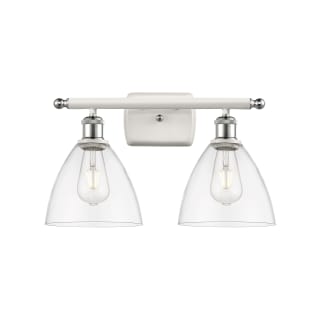 A thumbnail of the Innovations Lighting 516-2W-11-18 Bristol Vanity White and Polished Chrome / Clear