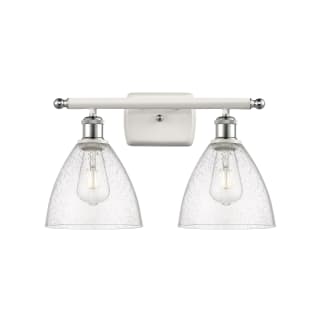 A thumbnail of the Innovations Lighting 516-2W-11-18 Bristol Vanity White and Polished Chrome / Seedy