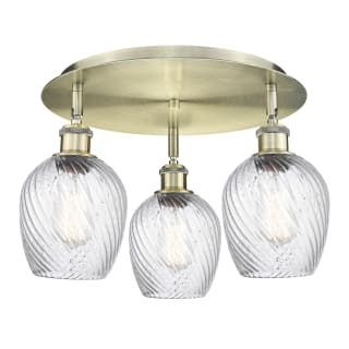 A thumbnail of the Innovations Lighting 516-3C-10-17 Salina Flush Antique Brass / Clear Spiral Fluted