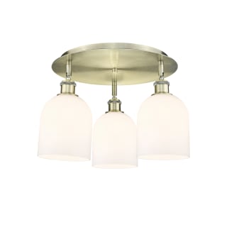 A thumbnail of the Innovations Lighting 516-3C-11-18 Bella Flush Antique Brass / Gloss White