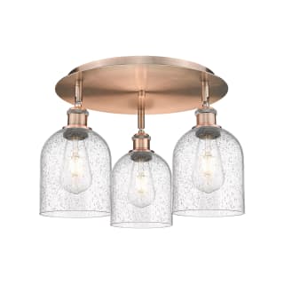 A thumbnail of the Innovations Lighting 516-3C-11-18 Bella Flush Antique Copper / Seedy