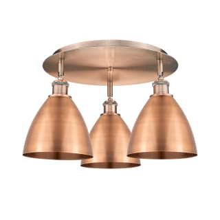 A thumbnail of the Innovations Lighting 516-3C-10-20 Ballston Dome Flush Antique Copper