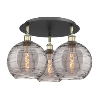 A thumbnail of the Innovations Lighting 516-3C 13 22 Athens Deco Swirl Semi-Flush Black Antique Brass