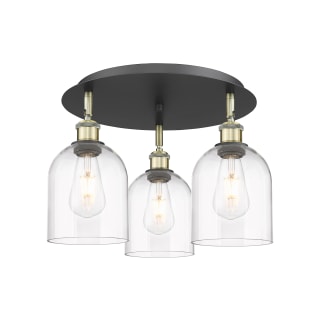 A thumbnail of the Innovations Lighting 516-3C-11-18 Bella Flush Black Antique Brass / Clear