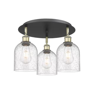 A thumbnail of the Innovations Lighting 516-3C-11-18 Bella Flush Black Antique Brass / Seedy