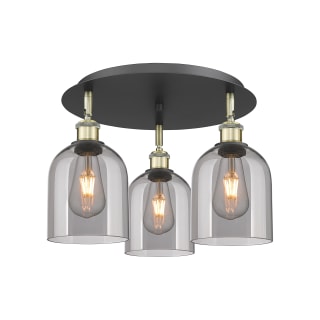 A thumbnail of the Innovations Lighting 516-3C-11-18 Bella Flush Black Antique Brass / Light Smoke