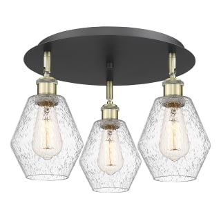 A thumbnail of the Innovations Lighting 516-3C-10-18 Cindyrella Flush Black Antique Brass / Seedy