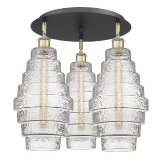 A thumbnail of the Innovations Lighting 516-3C-18-20 Cascade Flush Black Antique Brass / Clear