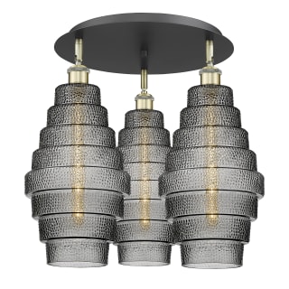 A thumbnail of the Innovations Lighting 516-3C-18-20 Cascade Flush Black Antique Brass / Smoked