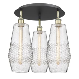 A thumbnail of the Innovations Lighting 516-3C-17-19 Windham Flush Black Antique Brass / Seedy