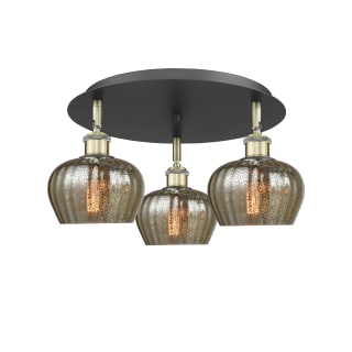 A thumbnail of the Innovations Lighting 516-3C-8-19 Fenton Flush Black Antique Brass / Mercury