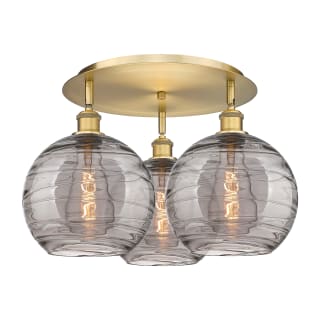 A thumbnail of the Innovations Lighting 516-3C 13 22 Athens Deco Swirl Semi-Flush Brushed Brass