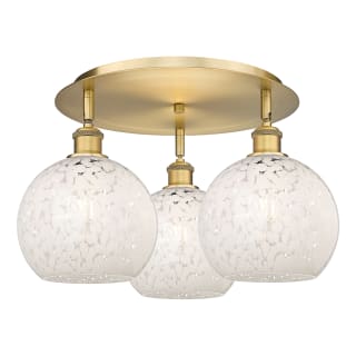 A thumbnail of the Innovations Lighting 516-3C-11-20-White Mouchette-Ceiling Fixture Brushed Brass / White Mouchette