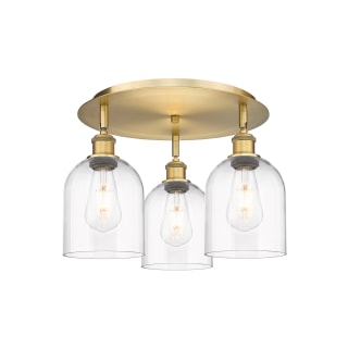 A thumbnail of the Innovations Lighting 516-3C-11-18 Bella Flush Brushed Brass / Clear