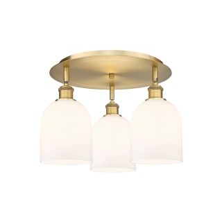 A thumbnail of the Innovations Lighting 516-3C-11-18 Bella Flush Brushed Brass / Gloss White