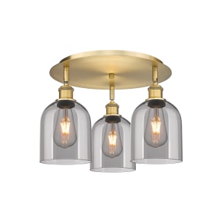 A thumbnail of the Innovations Lighting 516-3C-11-18 Bella Flush Brushed Brass / Light Smoke