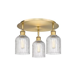 A thumbnail of the Innovations Lighting 516-3C-10-17 Bridal Veil Flush Brushed Brass / Clear