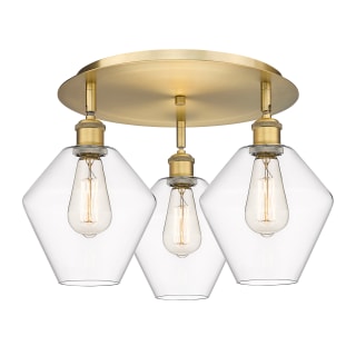 A thumbnail of the Innovations Lighting 516-3C-11-20 Cindyrella Flush Brushed Brass / Clear
