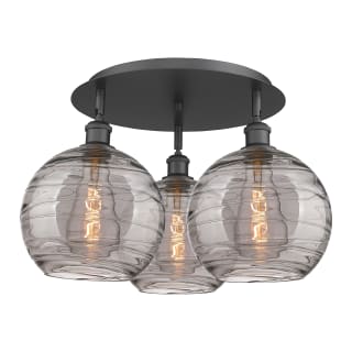 A thumbnail of the Innovations Lighting 516-3C 13 22 Athens Deco Swirl Semi-Flush Matte Black