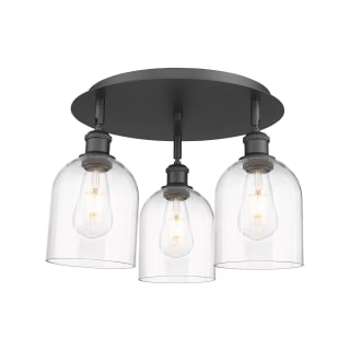 A thumbnail of the Innovations Lighting 516-3C-11-18 Bella Flush Matte Black / Clear