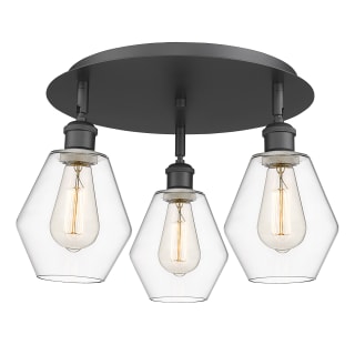 A thumbnail of the Innovations Lighting 516-3C-10-18 Cindyrella Flush Matte Black / Clear