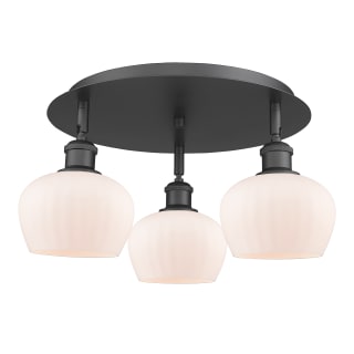 A thumbnail of the Innovations Lighting 516-3C-8-19 Fenton Flush Matte Black / Matte White