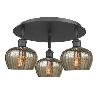 A thumbnail of the Innovations Lighting 516-3C-8-19 Fenton Flush Matte Black / Mercury