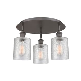 A thumbnail of the Innovations Lighting 516-3C-10-18 Cobbleskill Flush Oil Rubbed Bronze / Clear