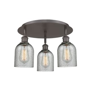 A thumbnail of the Innovations Lighting 516-3C-10-17 Caledonia Flush Oil Rubbed Bronze / Charcoal