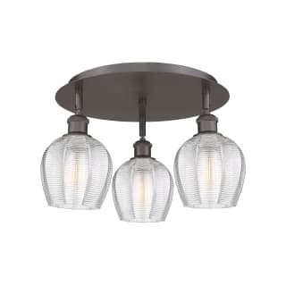 A thumbnail of the Innovations Lighting 516-3C-10-18 Norfolk Flush Oil Rubbed Bronze / Clear