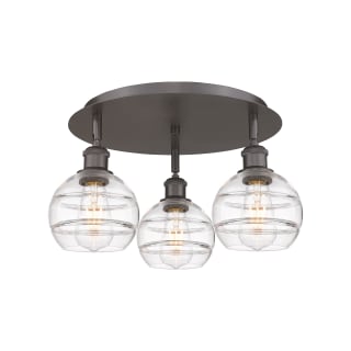 A thumbnail of the Innovations Lighting 516-3C-9-18 Rochester Flush Oil Rubbed Bronze / Clear