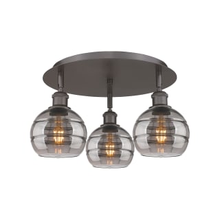 A thumbnail of the Innovations Lighting 516-3C-9-18 Rochester Flush Oil Rubbed Bronze / Light Smoke