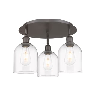 A thumbnail of the Innovations Lighting 516-3C-11-18 Bella Flush Oil Rubbed Bronze / Clear