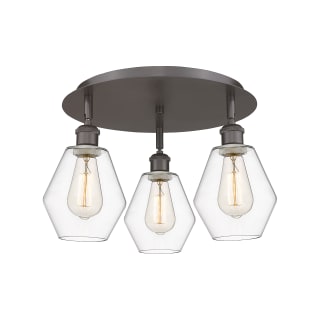 A thumbnail of the Innovations Lighting 516-3C-10-18 Cindyrella Flush Oil Rubbed Bronze / Clear