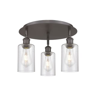 A thumbnail of the Innovations Lighting 516-3C-10-16 Clymer Flush Oil Rubbed Bronze / Seedy