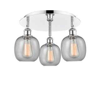 A thumbnail of the Innovations Lighting 516-3C-10-18 Belfast Flush Polished Chrome / Seedy