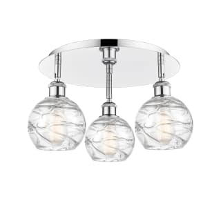 A thumbnail of the Innovations Lighting 516-3C-9-18 Athens Deco Swirl Flush Polished Chrome / Clear Deco Swirl