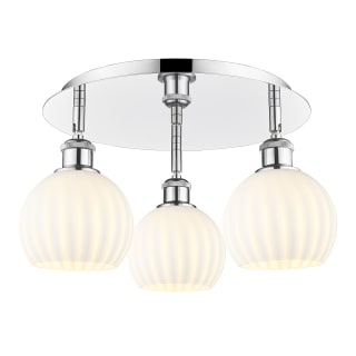 A thumbnail of the Innovations Lighting 516-3C-9-18-White Venetian-Indoor Ceiling Fixture Polished Chrome / White Venetian