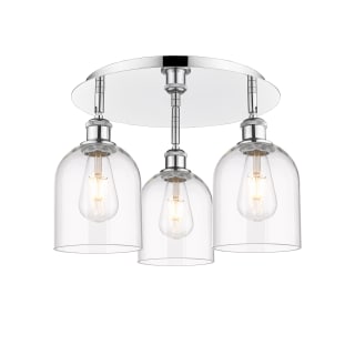 A thumbnail of the Innovations Lighting 516-3C-11-18 Bella Flush Polished Chrome / Clear