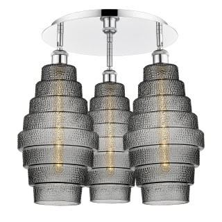 A thumbnail of the Innovations Lighting 516-3C-18-20 Cascade Flush Polished Chrome / Smoked