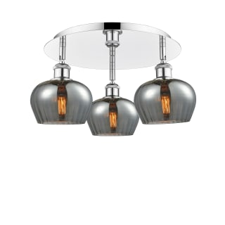 A thumbnail of the Innovations Lighting 516-3C-8-19 Fenton Flush Polished Chrome / Plated Smoke