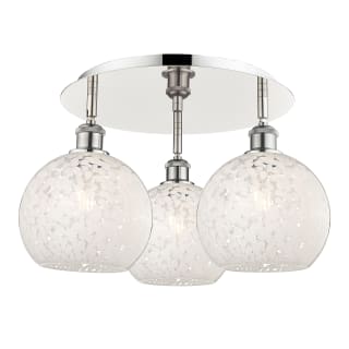 A thumbnail of the Innovations Lighting 516-3C-11-20-White Mouchette-Ceiling Fixture Polished Nickel / White Mouchette