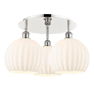 A thumbnail of the Innovations Lighting 516-3C-13-22-White Venetian-Indoor Ceiling Fixture Polished Nickel / White Venetian