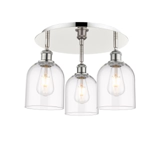 A thumbnail of the Innovations Lighting 516-3C-11-18 Bella Flush Polished Nickel / Clear